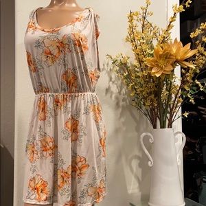 Free people floral dress Sz large (1)